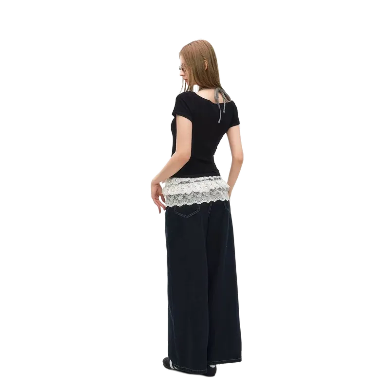 ABCMININ T Shirts Women's Black-1