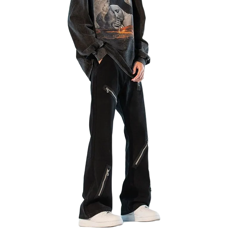 PANDA ADEVIL Jeans Unisex Black-1