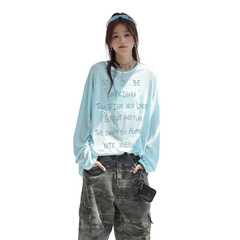 GOSO T Shirts Women's Sky Blue-5