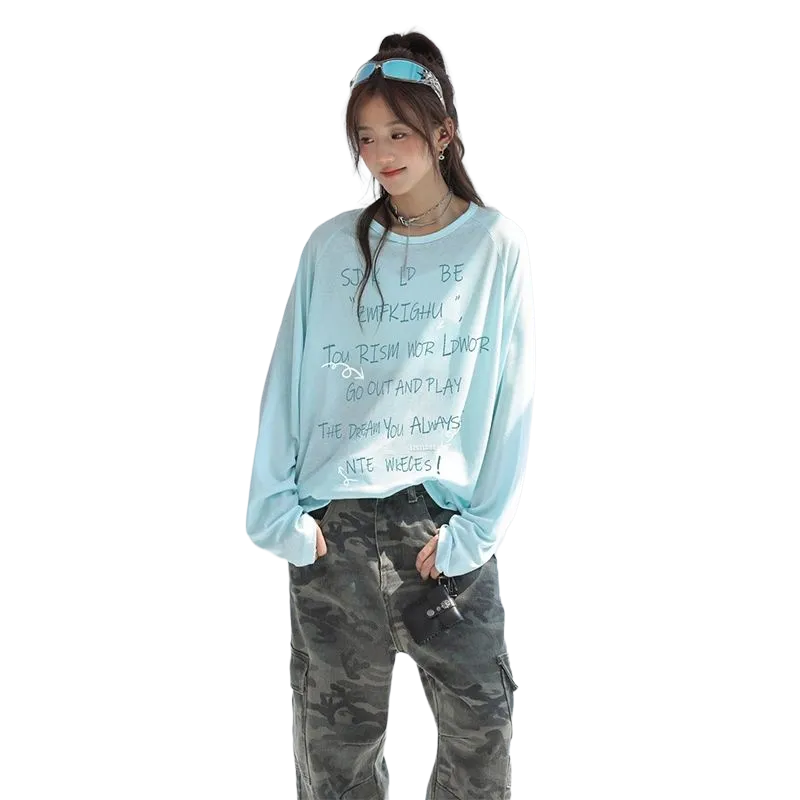 GOSO T Shirts Women's Sky Blue-6