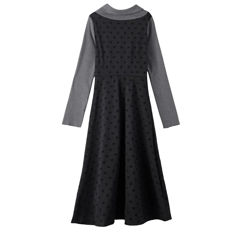 JOSR Long Sleeved Dress Women's Black-1