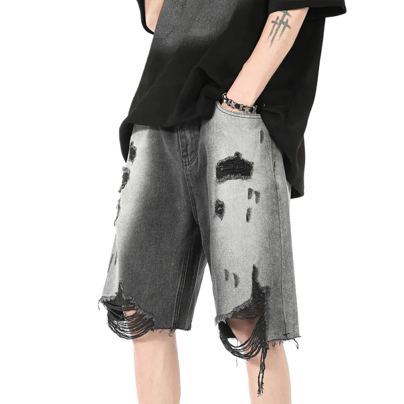 Zomuros Denim Shorts Unisex Black-7