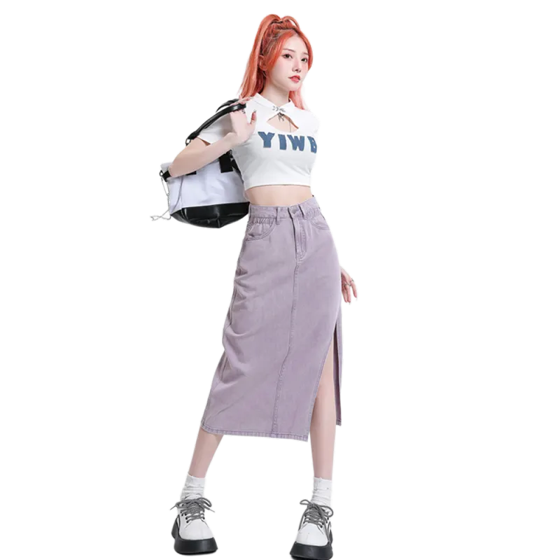 Zomuros Denim Long Skirt Women's-5