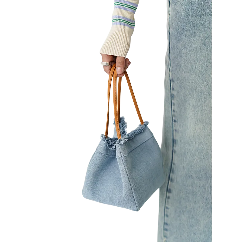 BEMIX PETS Denim Handbag Women's-5