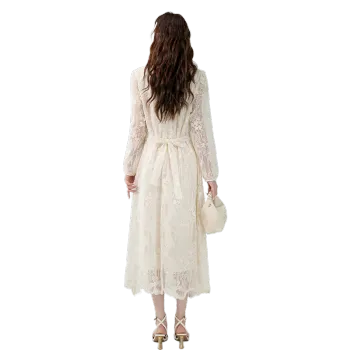 CZMO Long-Sleeved Dresses Women's Apricot