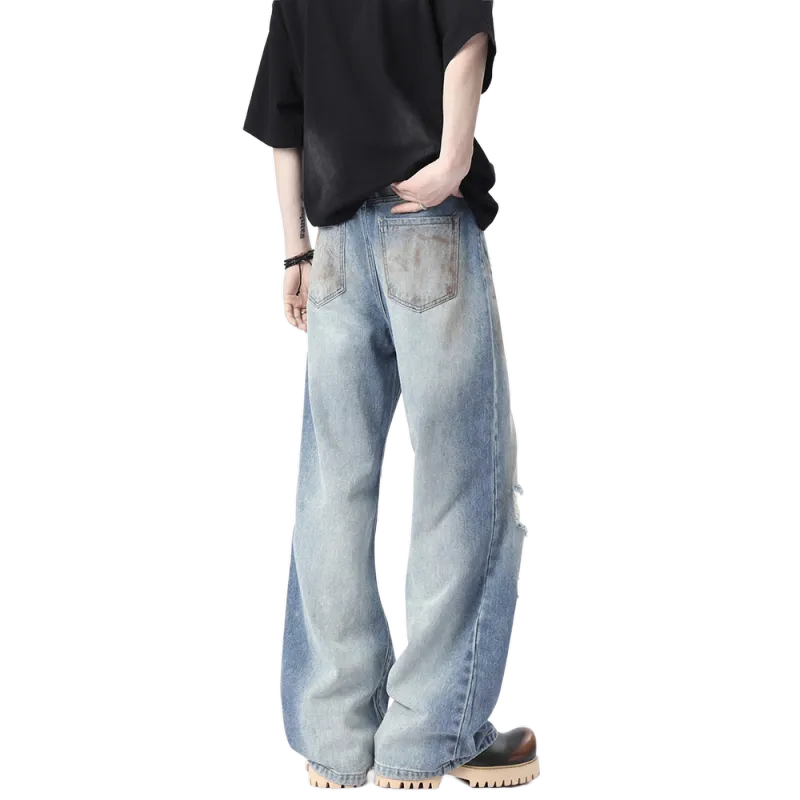 Zomuros Jeans Unisex Vintage Blue-3