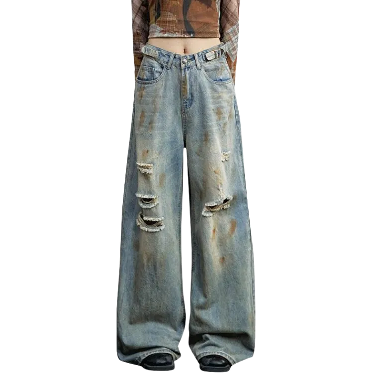 LESS BEARS Jeans Unisex Blue-2
