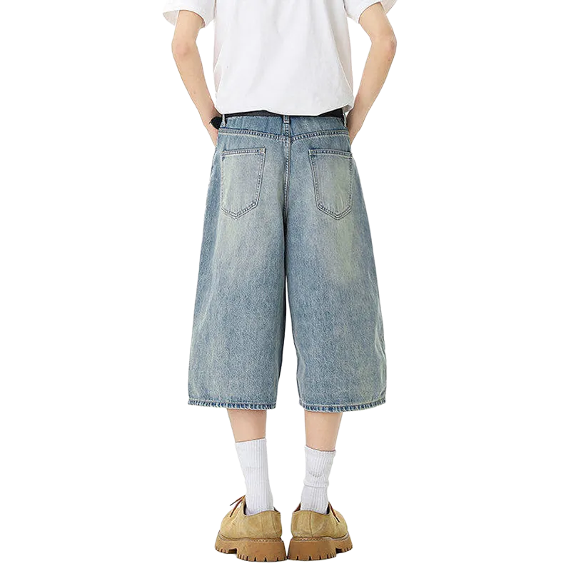 TELENT Denim Shorts Unisex Blue-1