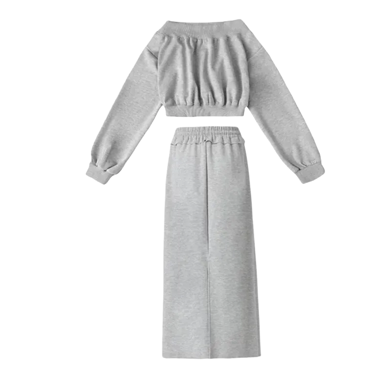 Incolore Skirt Set Women's Gray-1
