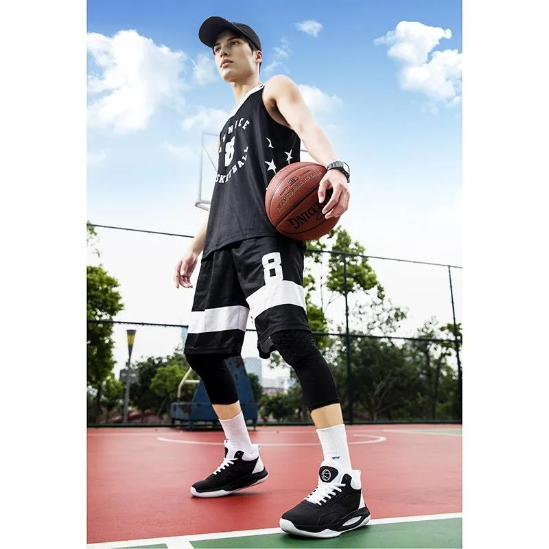 Beta Cushioned Wear-Resistant Coverage Support Mid-Top Basketball Shoes Men's-30