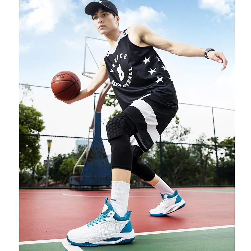 Beta Cushioned Wear-Resistant Coverage Support Mid-Top Basketball Shoes Men's-45