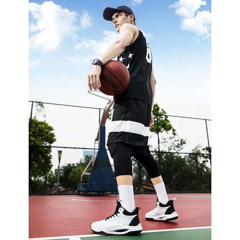 Beta Cushioned Wear-Resistant Coverage Support Mid-Top Basketball Shoes Men's-13