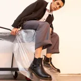 BEFFON Chelsea Boots Men Gothic Black