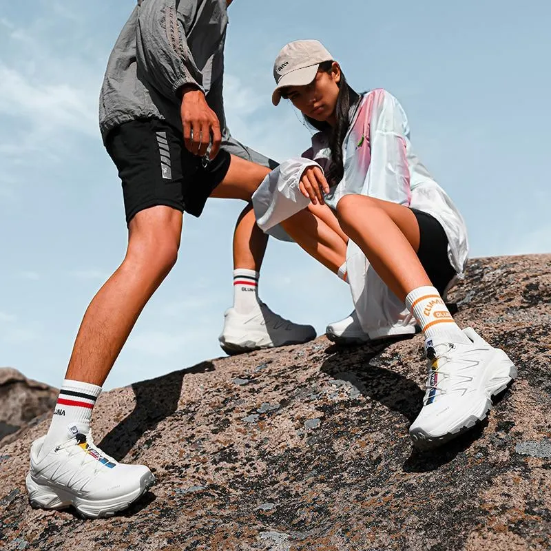 GLUNA Hiking / Trekking Shoes Unisex Low Top White-6