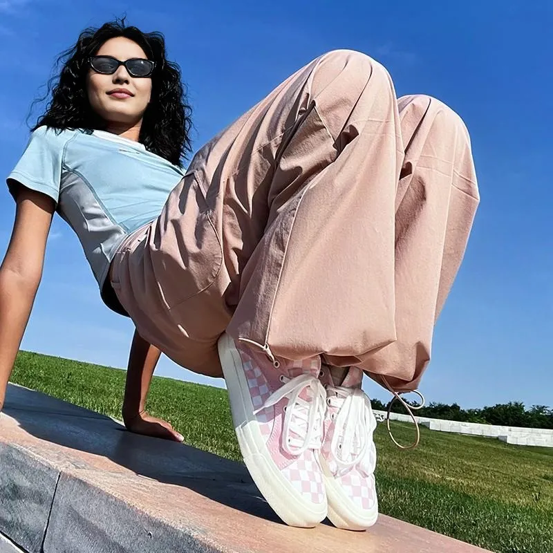 WANSWER Cushioning Wear Resistant Breathable Supportive Low Top Skateboard Shoes Unisex Pink-5
