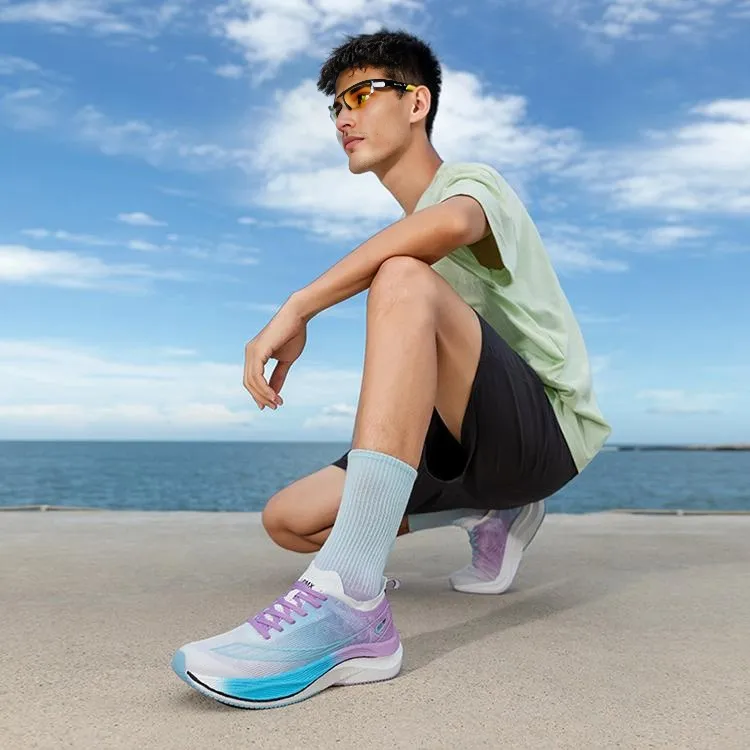 LPMX Running Shoes Men Low Top Ice Purple/Blue Crystal Mismatched/Qixi Festival Color Scheme-6