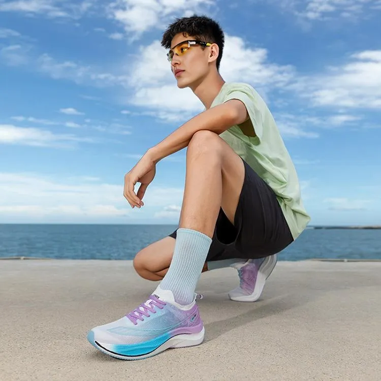 LPMX Running Shoes Men Low Top Ice Purple/Blue Crystal Mismatched/Qixi Festival Color Scheme-9