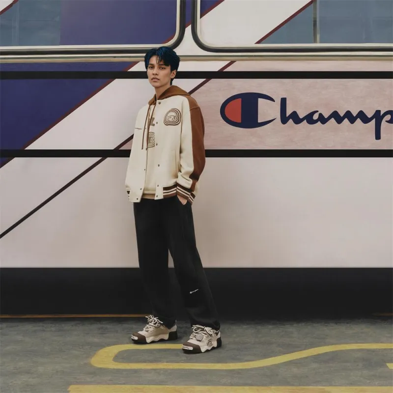 POP MART x Champion Low Top Skateboard Shoes Men's Coffee Brown-6