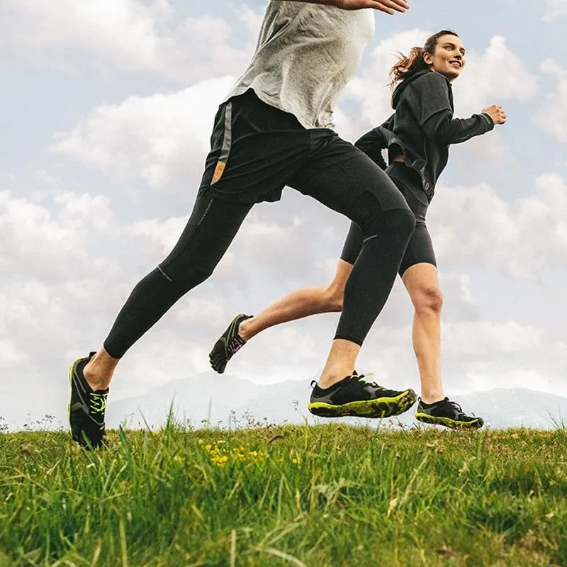 Vibram Five Fingers Shoes Wear resistant Lightweight Breathable And Non slip. Low Top Training Shoes Men's Black V RUN-4