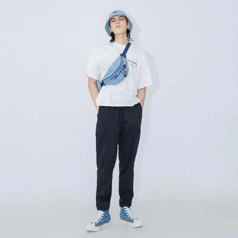 Champion Campus Canvas Shoes Unisex High Top Blue-5