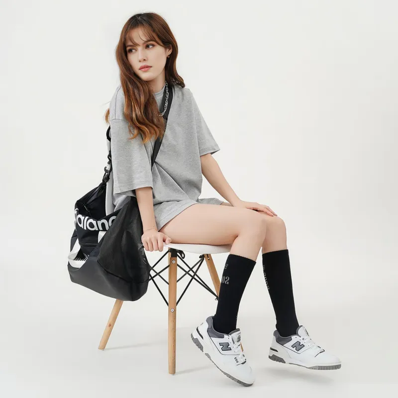 New Balance 550 White Grey Dark Grey-6