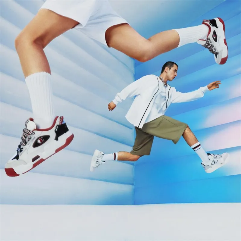 Champion Valve V2 Low Top Skateboard Shoes Unisex Red-5