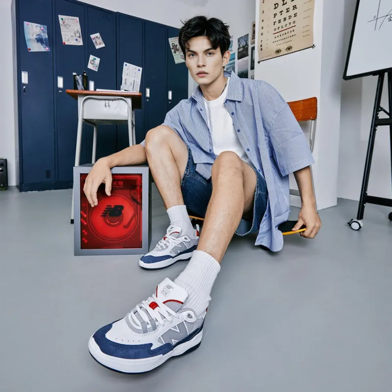 New Balance Numeric 808 Tiago Lemos White Grey Navy Red-7