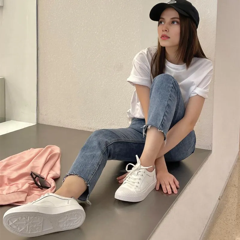 TARRAMARRA Skateboard Shoes Women's Low-Top White-5