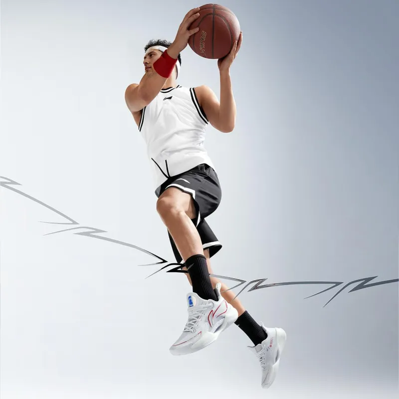 LINING Super Light V2 Basketball Shoes Men Low Top White-4