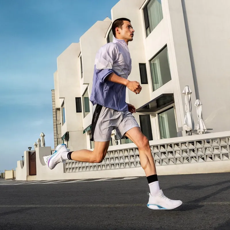 LINING WuShi 5S 3.0 Running Shoes Men Low Top White/Blue/Purple-5