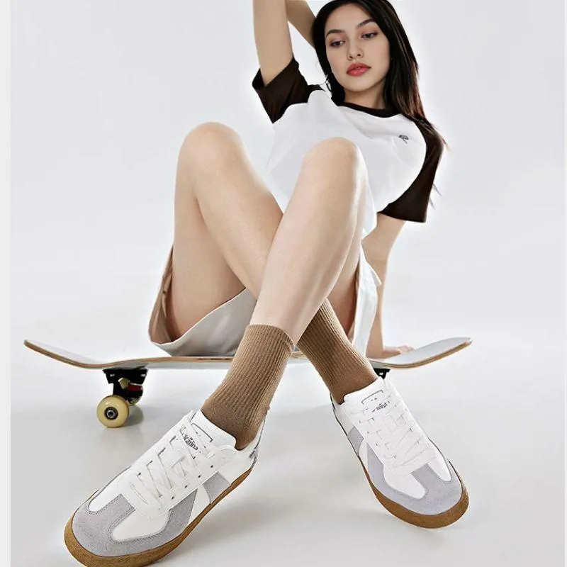 Kappa Low Top Skateboard Shoes Unisex White Gray-8