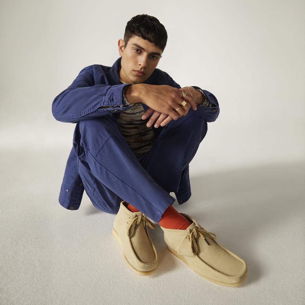 【新品未使用】CLARKS Wallabee Boot ベージュ クラークス Clarks WALLABEE BOOT ワラビー ブーツ カジュアル