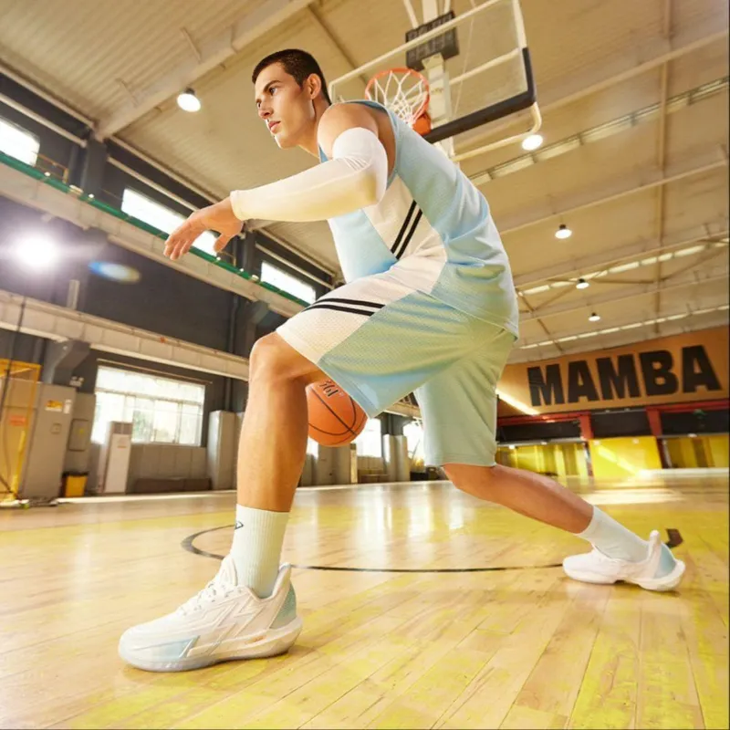 361° BIG3 4.0 Quick Pro Basketball Shoes Men Low Top 361 Degrees White/Glacier Blue-6