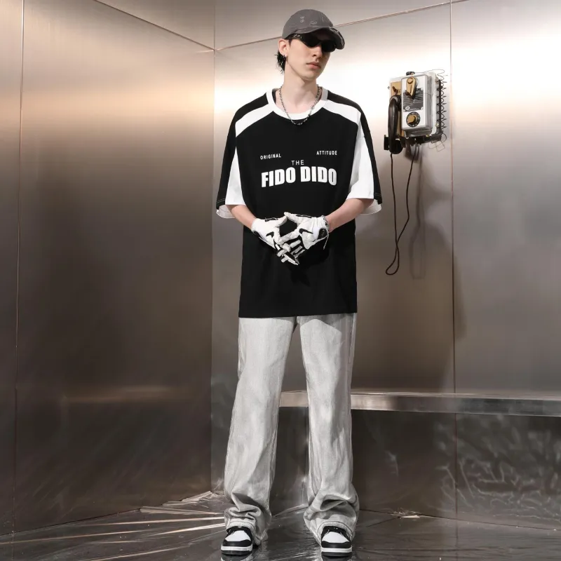 FIDO DIDO Short Sleeved T Shirts Unisex-10