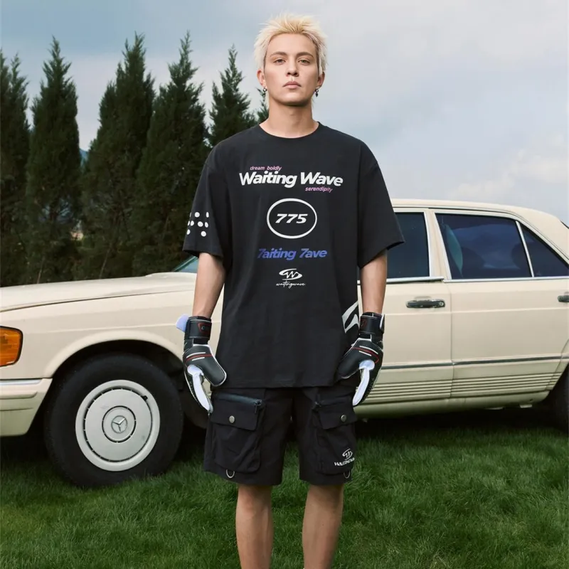 WAITINGWAVE T Shirts Unisex-5