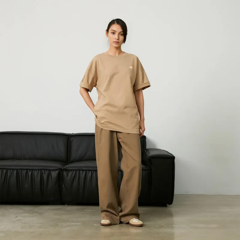 New Balance x PK SHEJISHILIANMINGKUAN T Shirt Unisex Khaki-2