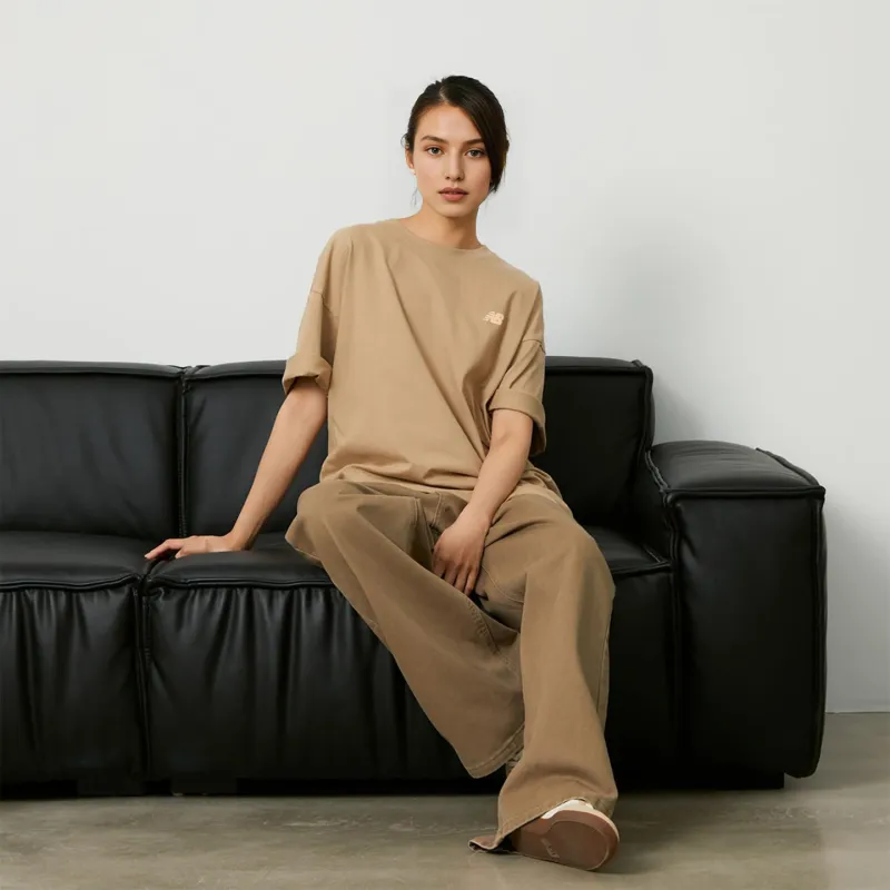 New Balance x PK SHEJISHILIANMINGKUAN T Shirt Unisex Khaki-6
