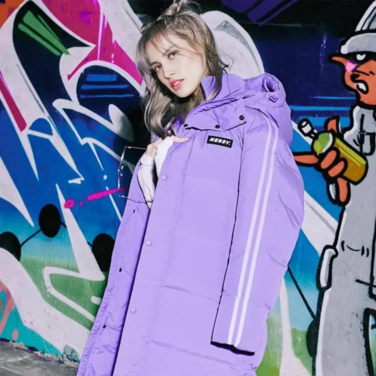 Nerdy Down Jackets Unisex Purple-5