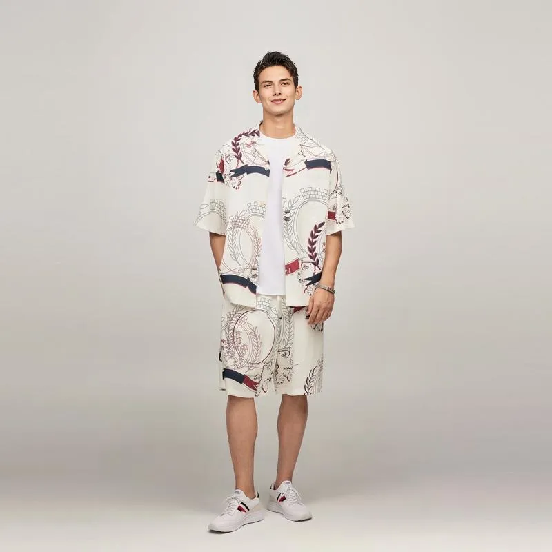 Tommy Hilfiger Casual Shorts Men's White Print-4