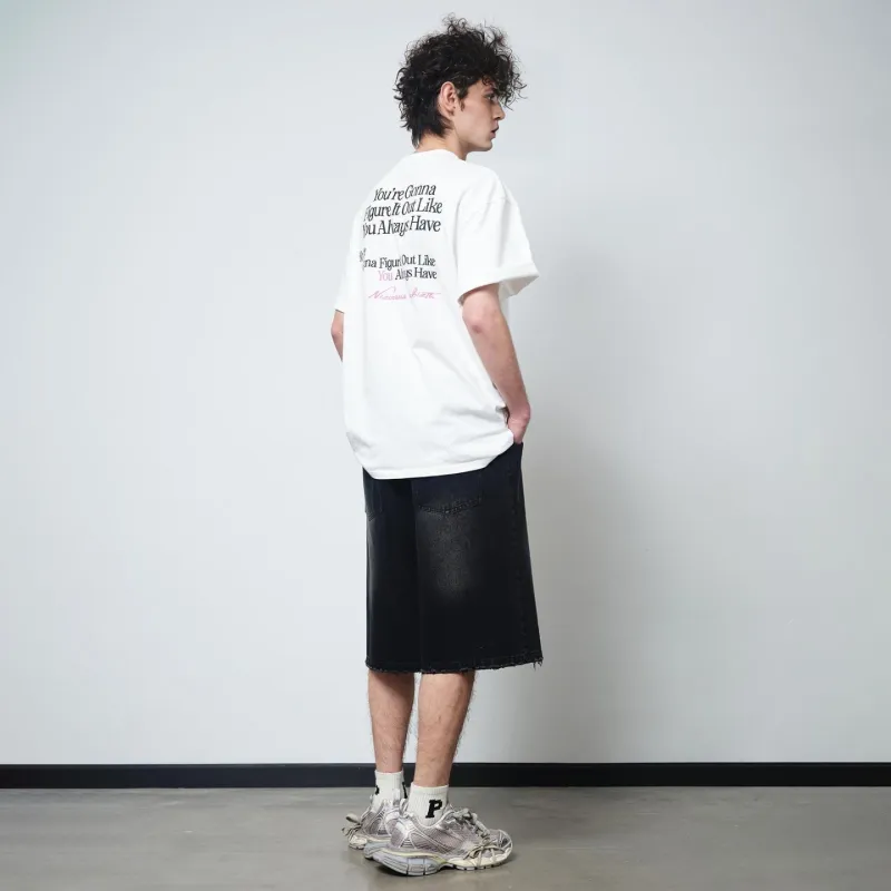 PASET Denim Shorts Unisex Black-7
