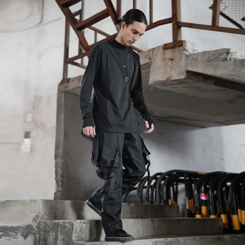 REINDEE LUSION Knitted Sports Pants Unisex Black-5