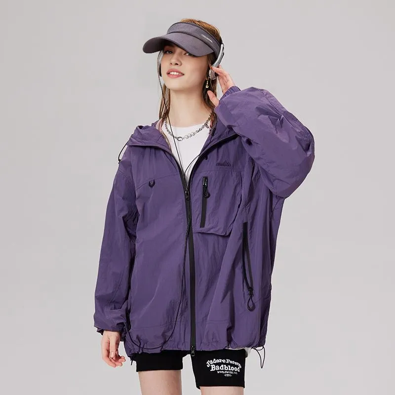 LAMLICKA Waterproof And Windproof Sun Protection Clothing Unisex Purple-2