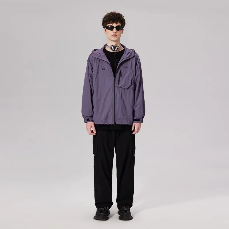 LAMLICKA Waterproof And Windproof Sun Protection Clothing Unisex Purple-6