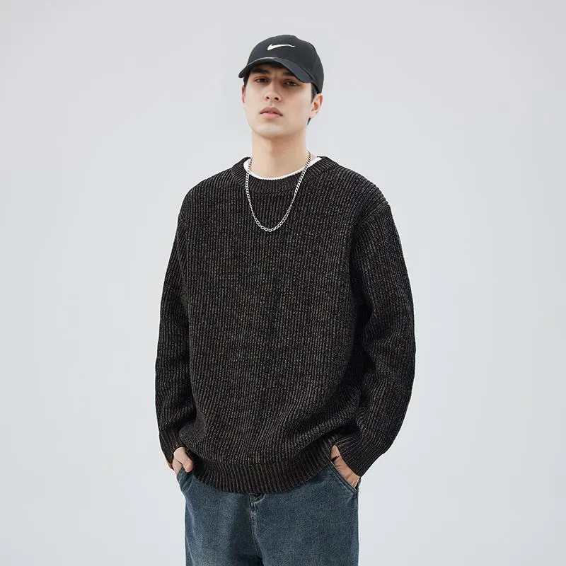 【dme】 Sweater Men's Black Coffee-0