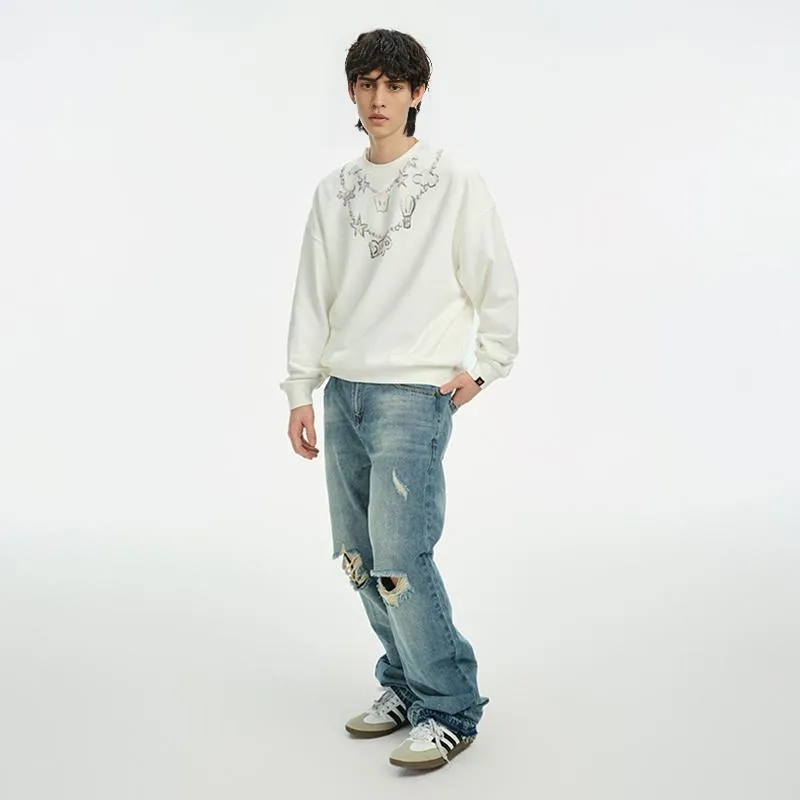 DANGEROUSPEOPLE Sweatshirt Unisex White-3