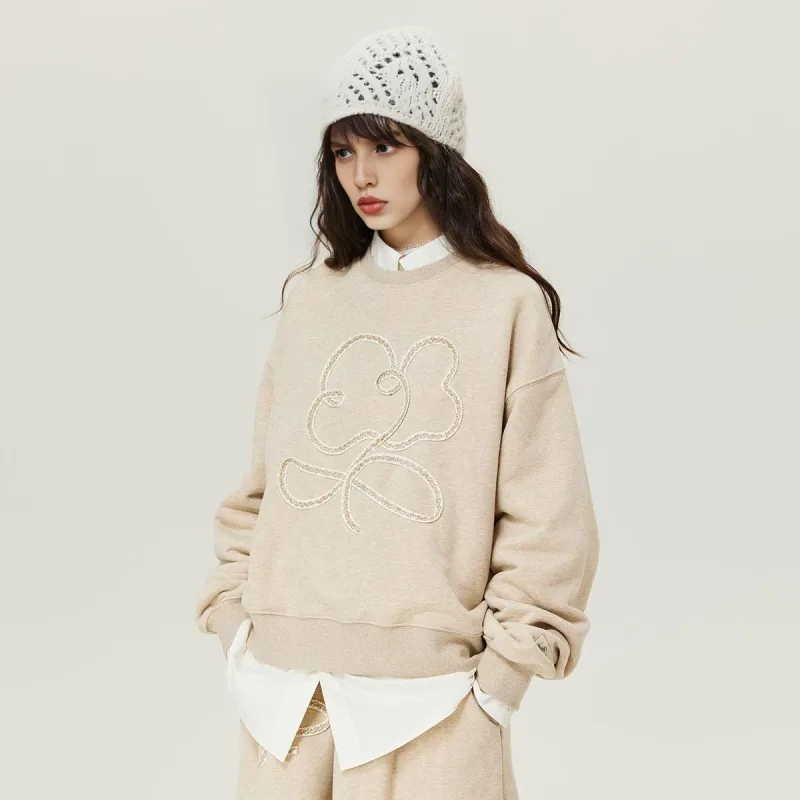 MostwantedLab MostwantedLab Vintage Flower Sweatshirt Unisex-3