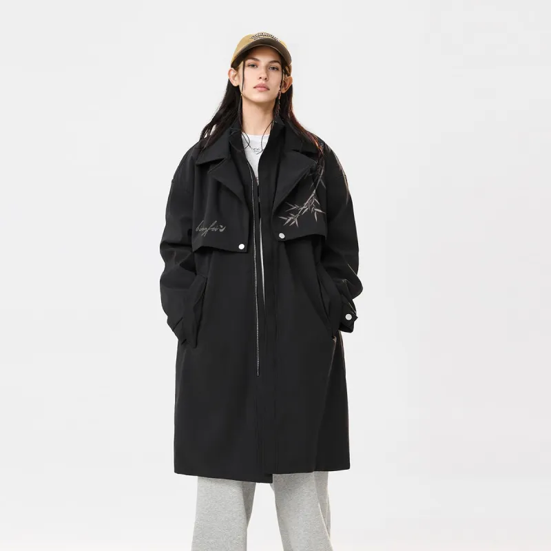 Ice flying Trench Coats Unisex-4