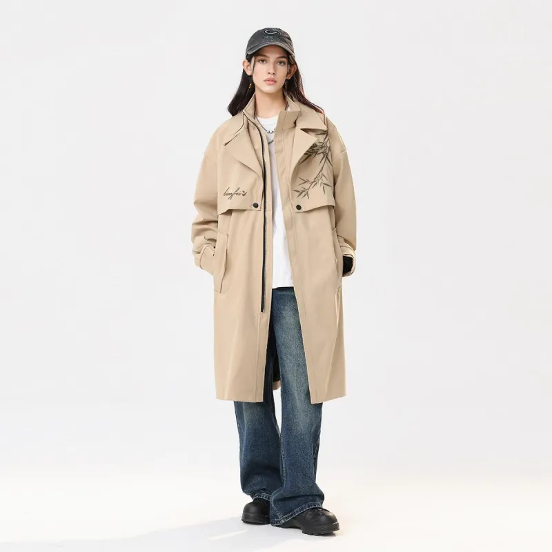 Ice flying Trench Coats Unisex-11