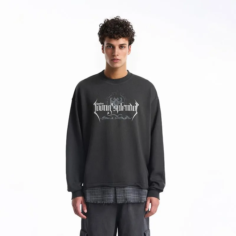 BONELESS Sweatshirts Unisex Charcoal Black-2