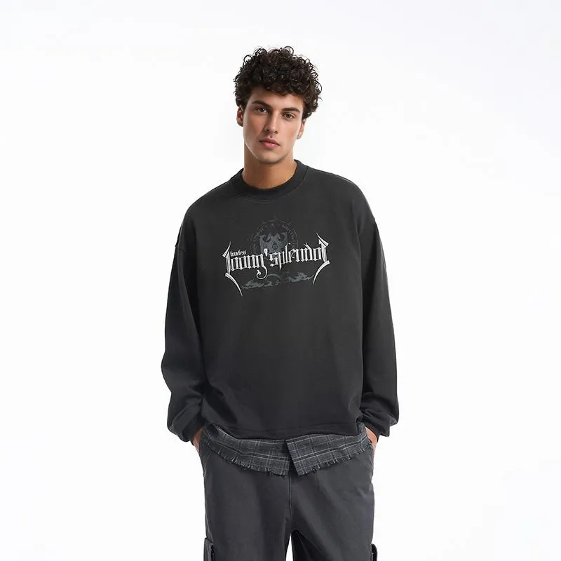 BONELESS Sweatshirts Unisex Charcoal Black-3
